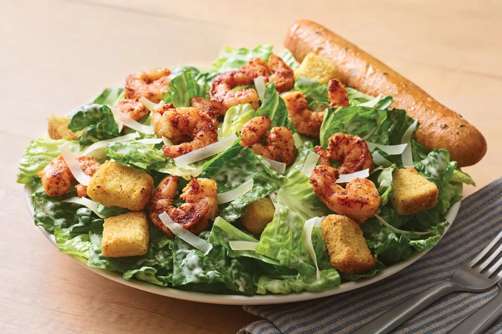 Applebee’s Blackened Shrimp Caesar Salad