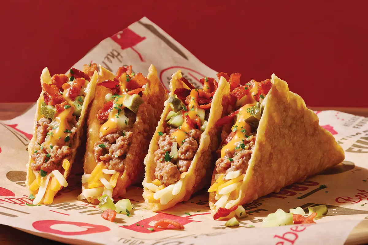 NEW Bacon Cheeseburger Wonton Tacos