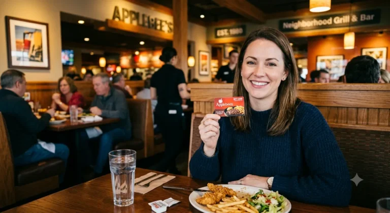 Applebee's gift cards displayed in physical and digital eGift card formats